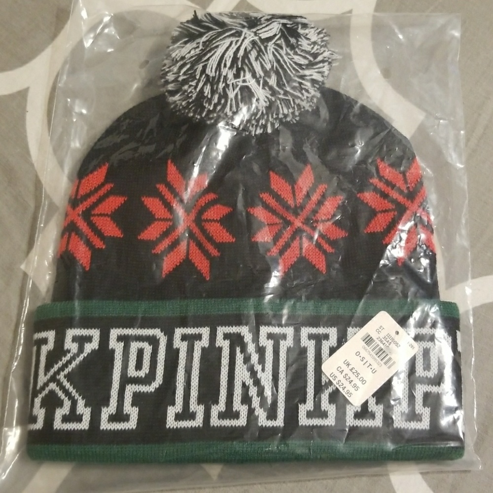 PINK Bennie cap with pompom